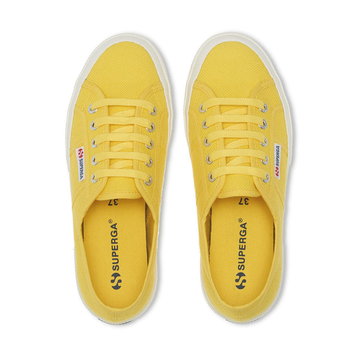 Sneakers Classiche Unisex Colore Giallo con Tomaia in Cotone 4