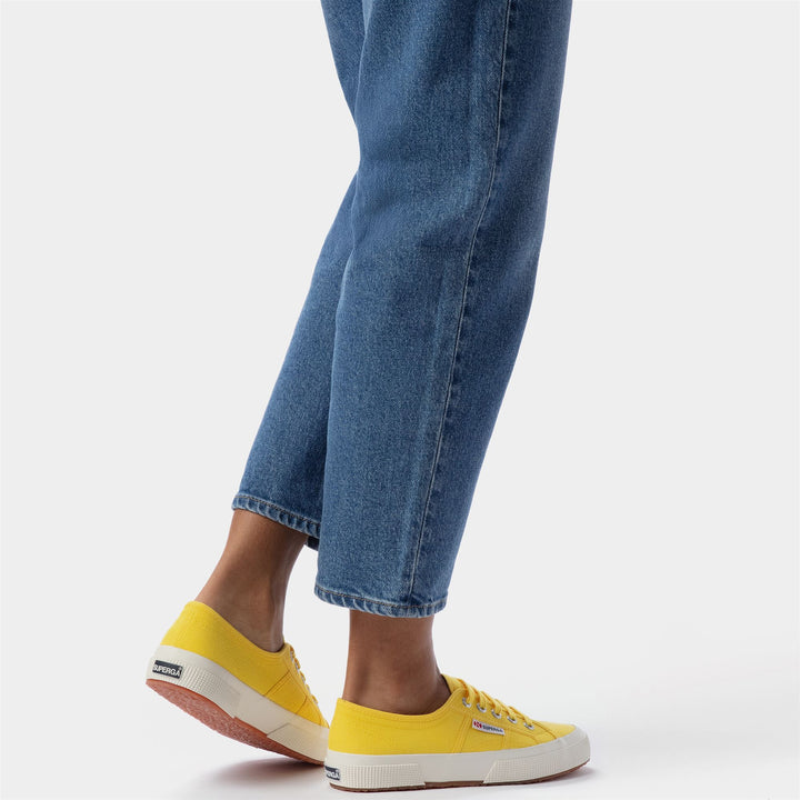 Sneakers Classiche Unisex Colore Giallo con Tomaia in Cotone 7
