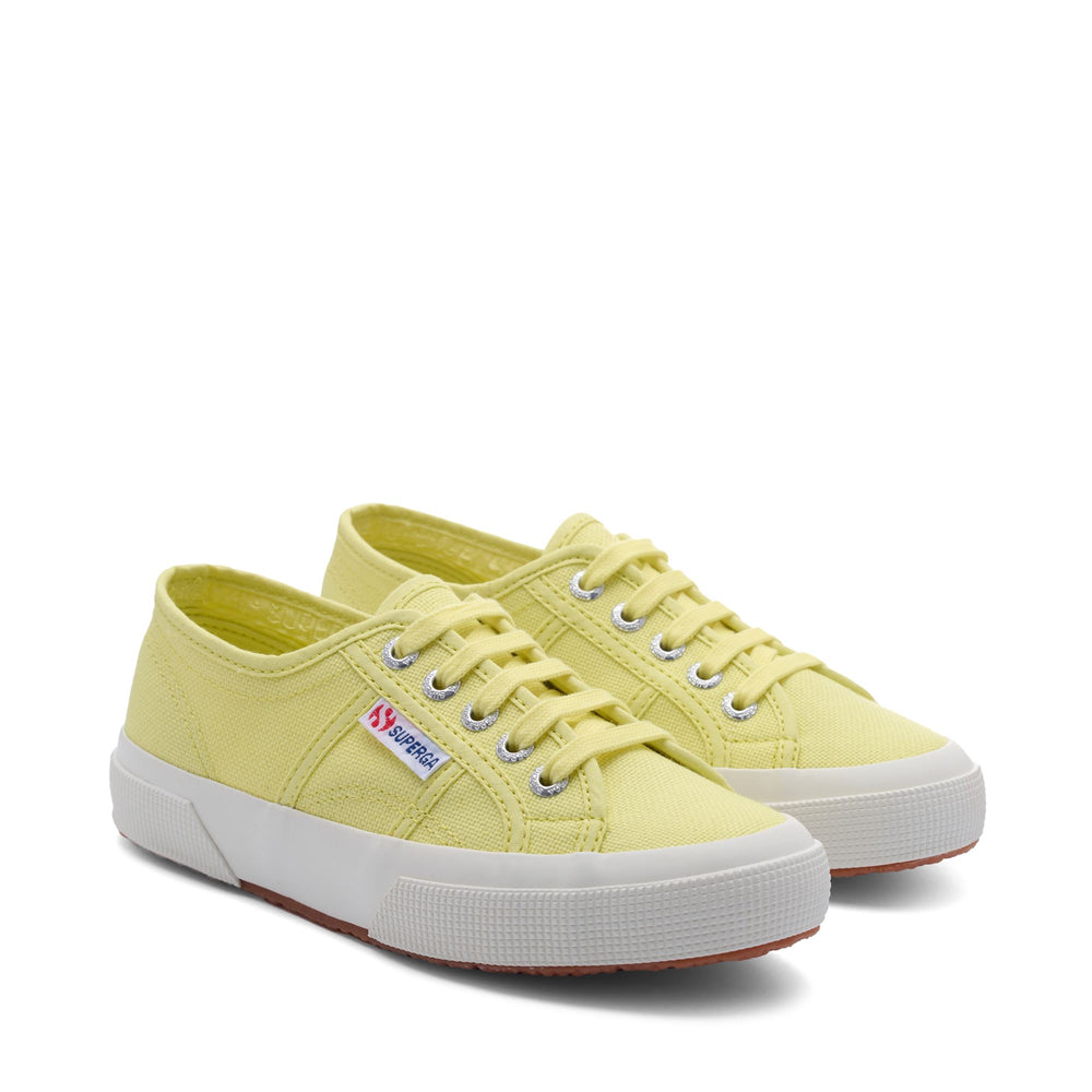 Baskets classiques unisexes citron vert ensoleillé avec tige en coton 02