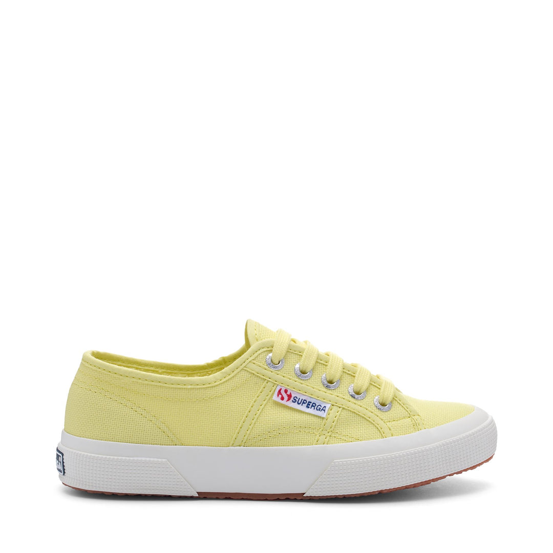 Baskets classiques unisexes citron vert ensoleillé avec tige en coton 01