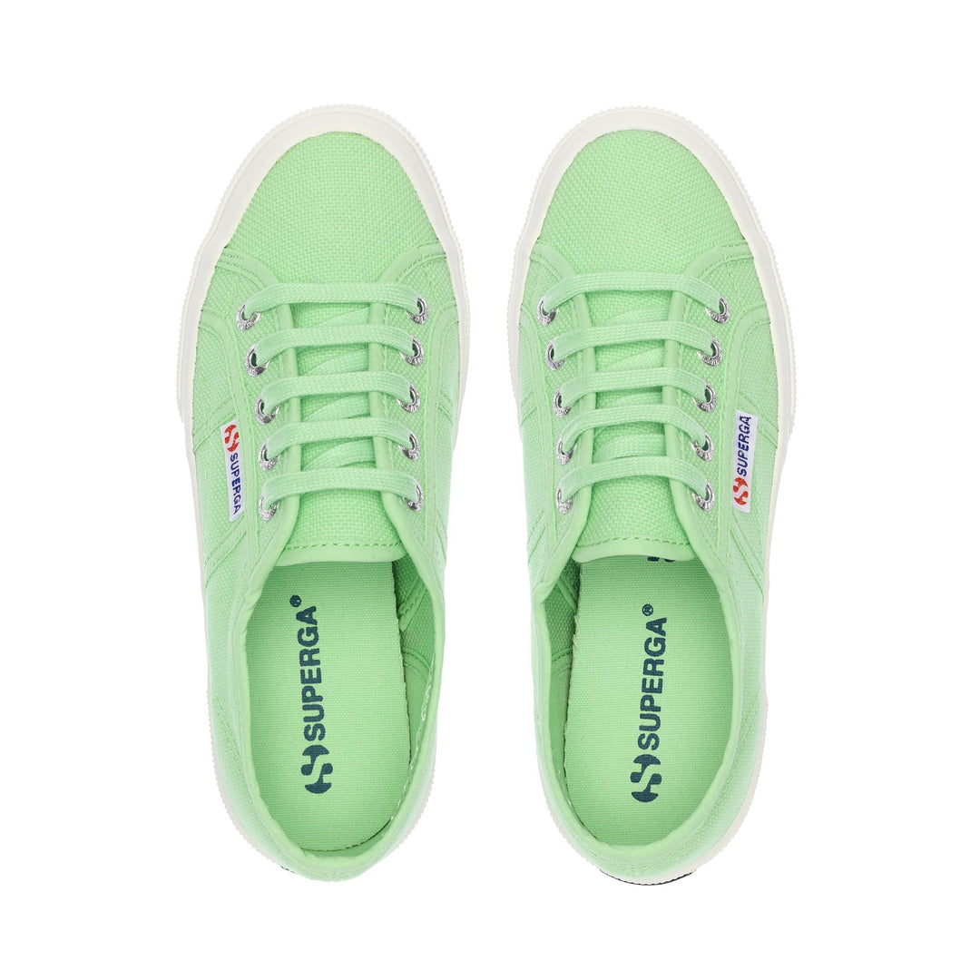 Klassische grüne Unisex-Sneaker mit Obermaterial aus Baumwolle main