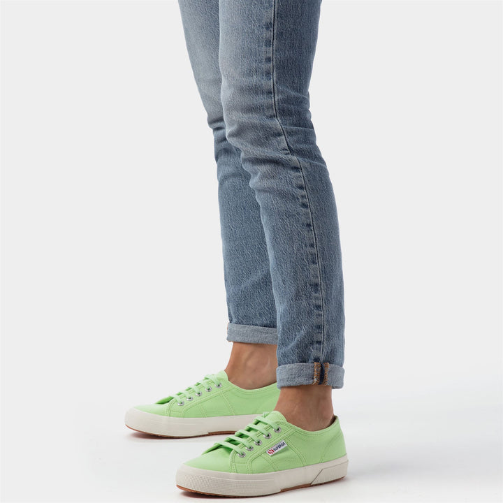 Klassische grüne Unisex-Sneaker mit Obermaterial aus Baumwolle 6