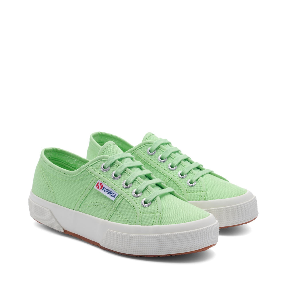 Sneakers Classiche Unisex Colore Verde con Tomaia in Cotone 02