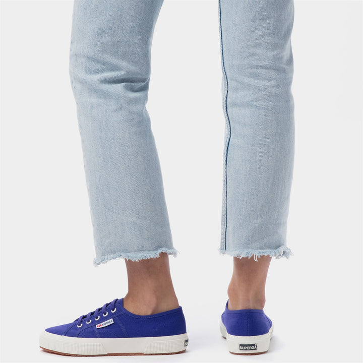Sneakers Classiche Unisex Colore Blu con Tomaia in Cotone 7