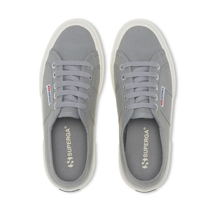 Sneakers Classiche Unisex Colore Grigio con Tomaia in Cotone 4