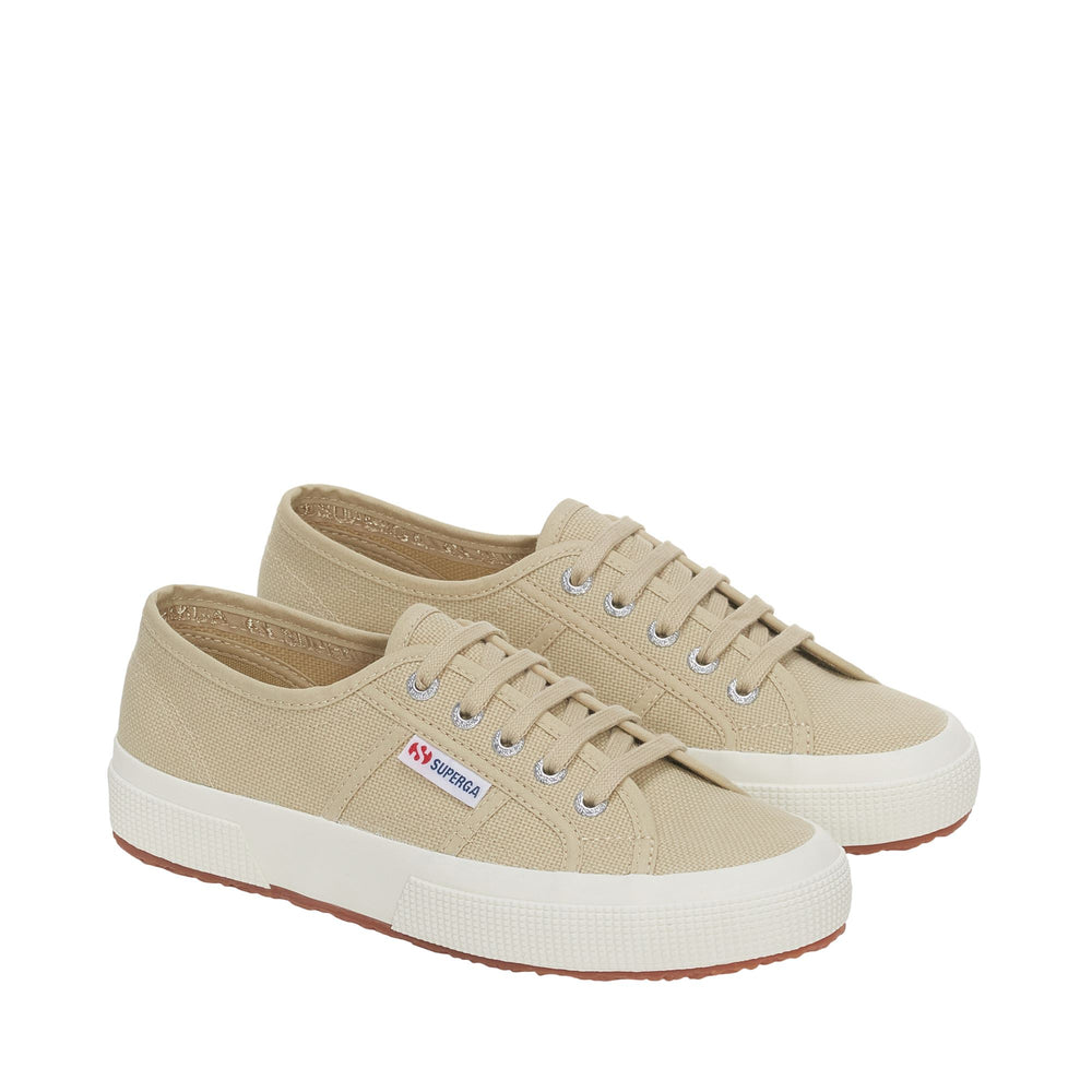 Baskets classiques unisexes beiges avec tige en coton 02