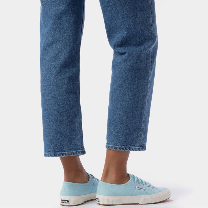 Sneakers Classiche Unisex Colore Azzurro con Tomaia in Cotone 7