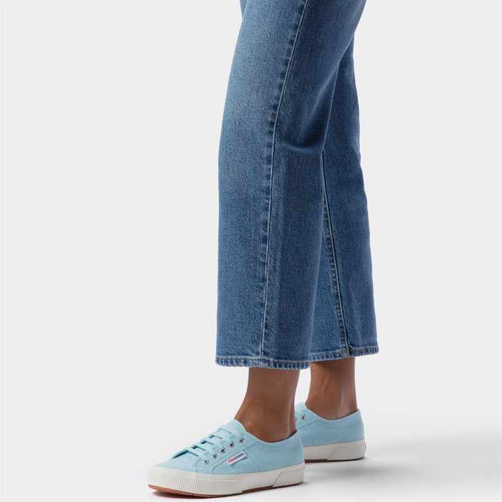 Sneakers Classiche Unisex Colore Azzurro con Tomaia in Cotone 6