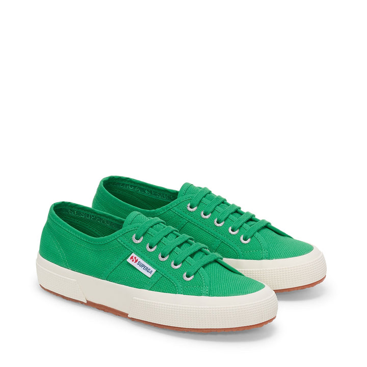 Sneakers classiche unisex verdi con tomaia in cotone 2