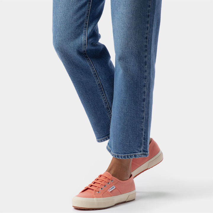 Sneakers Classiche Unisex Colore Arancione con Tomaia in Cotone 6
