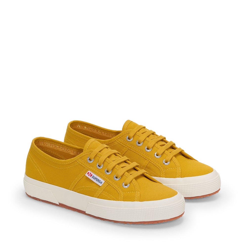 Baskets jaunes classiques unisexes avec tige en coton 02