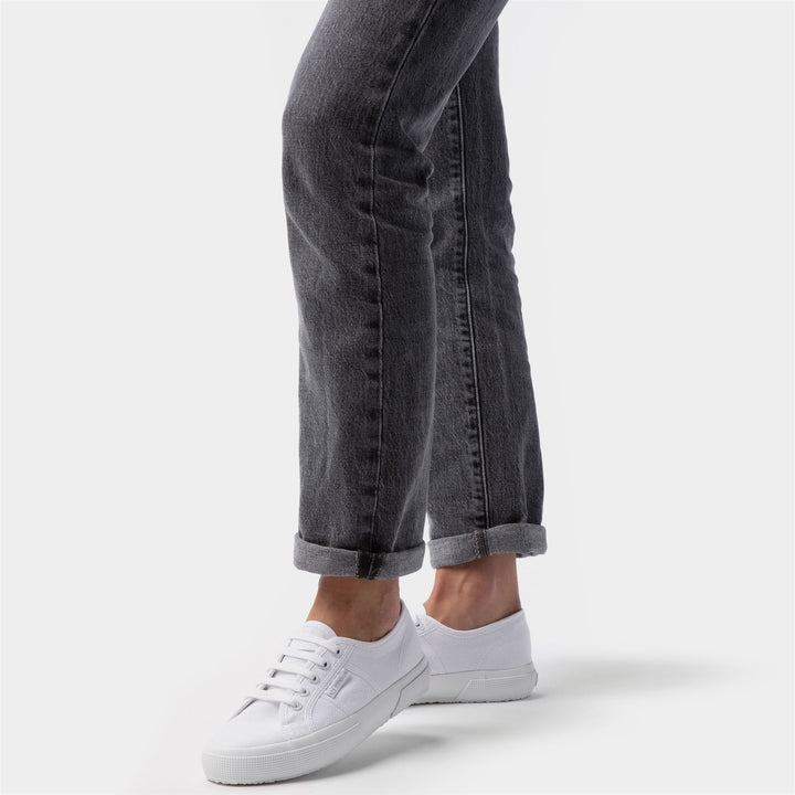 Classic Unisex Sneakers in White with Cotton Upper 6