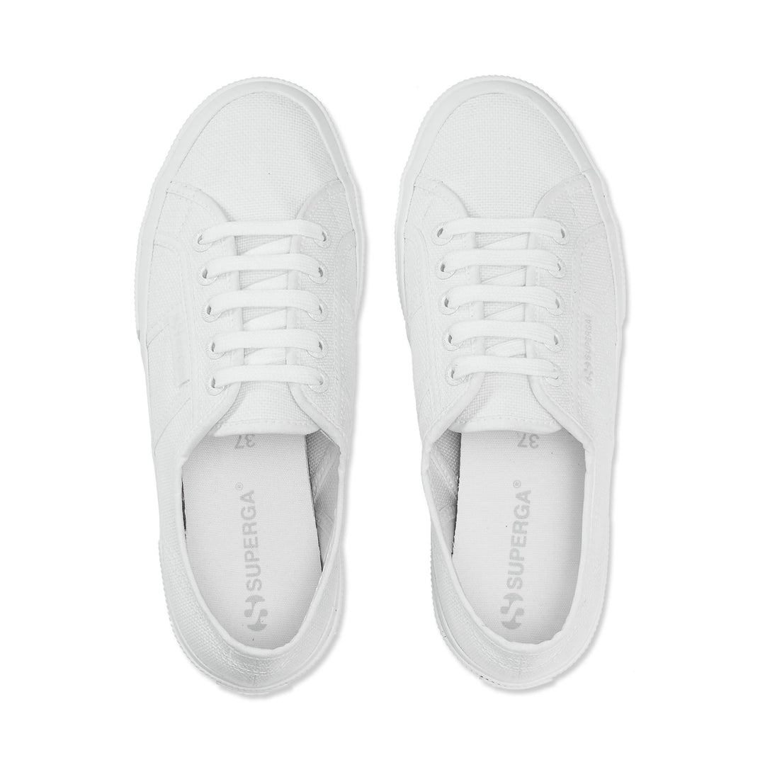 Classic Unisex Sneakers in White with Cotton Upper main