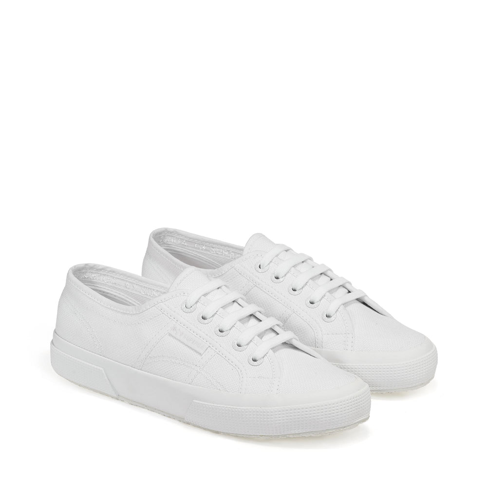 Sneakers Classiche Unisex Colore Bianco con Tomaia in Cotone 02