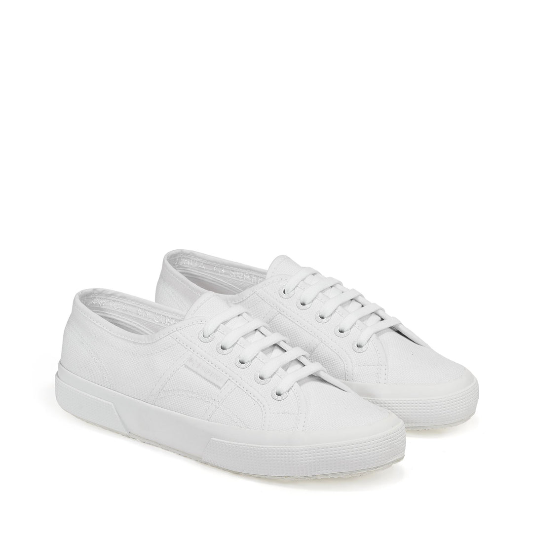 Classic Unisex Sneakers in White with Cotton Upper main