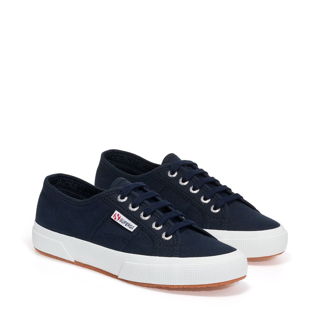 Baskets unisexes classiques bleu marine avec tige en coton main