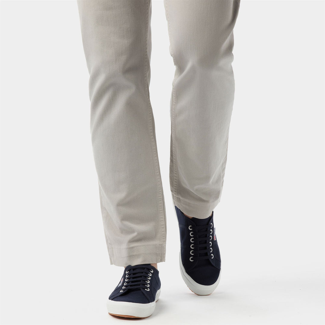 Baskets unisexes classiques bleu marine avec tige en coton main