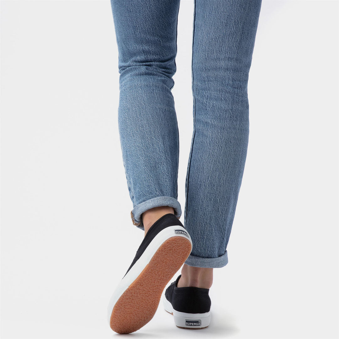 Le Superga Unisex 2750-COTU CLASSIC Sneaker BLACK-FWHITE