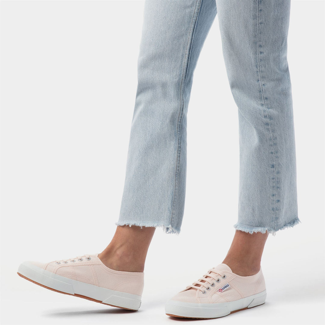 Superga 2750 Light Grey Rose Gold Superga Coloured Rivets Superga