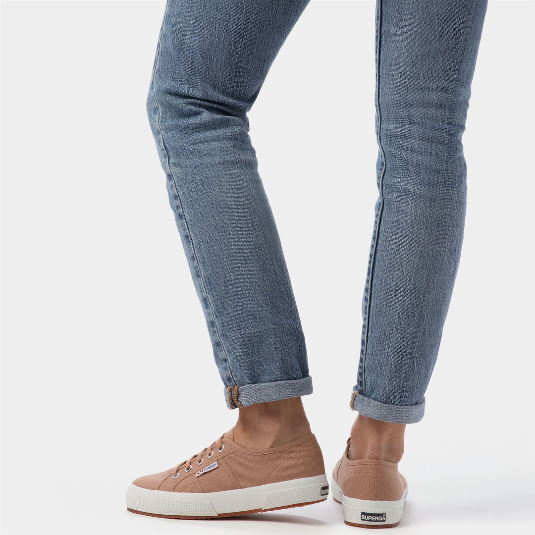 Klassische braune Unisex-Sneaker mit Obermaterial aus Baumwolle main