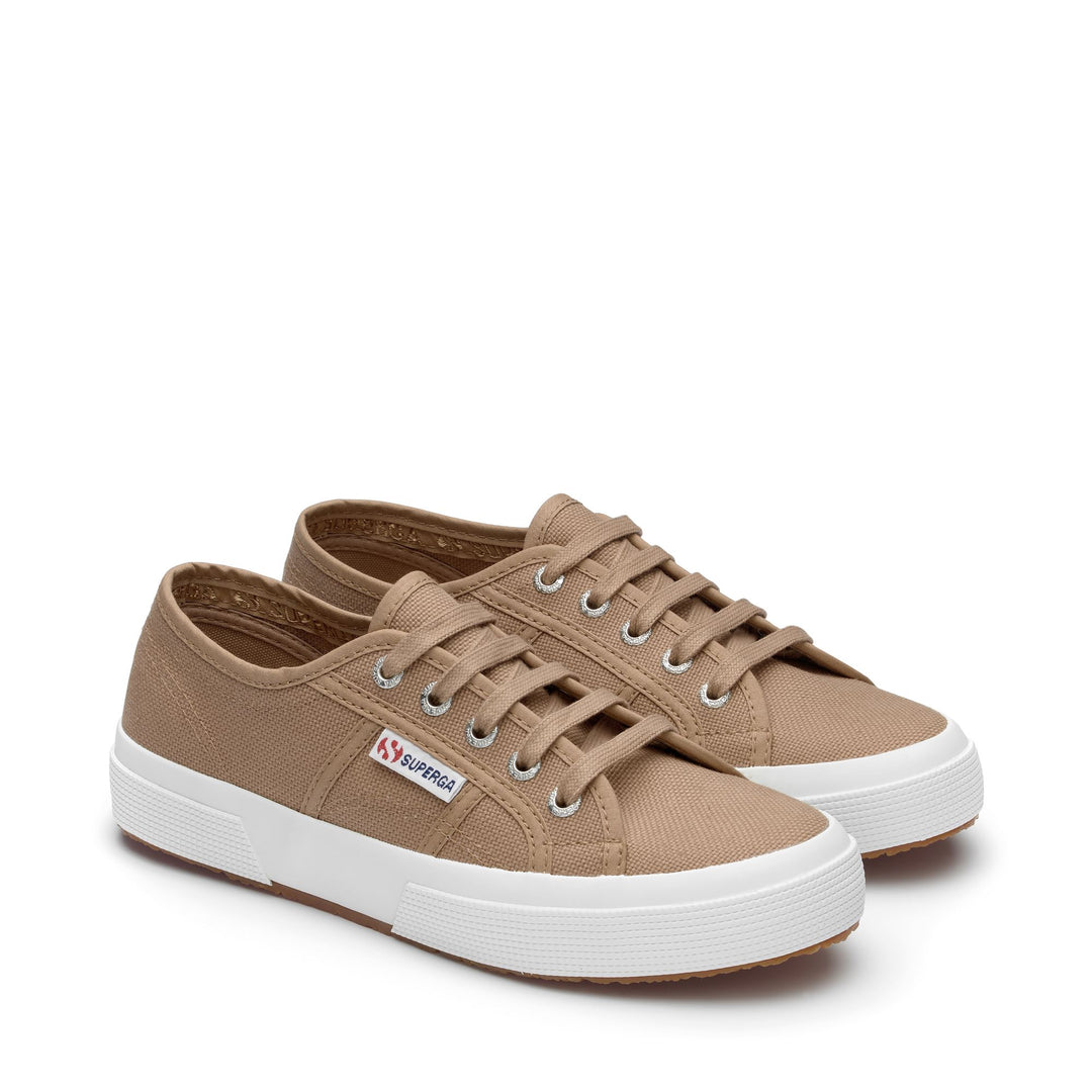 Klassische braune Unisex-Sneaker mit Obermaterial aus Baumwolle main