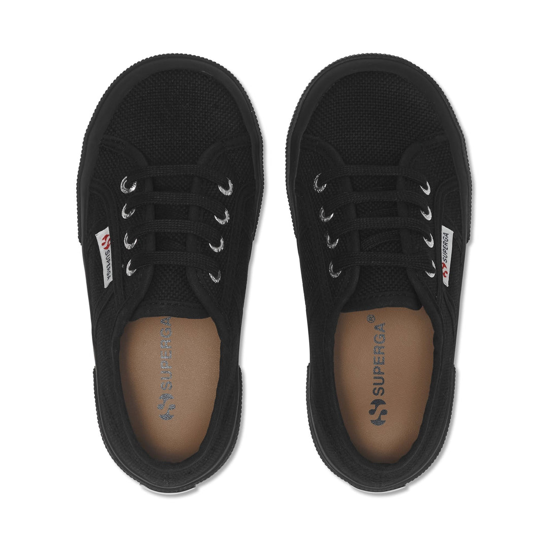 Children's Classic Full Black Sneakers with Cotton Upper main