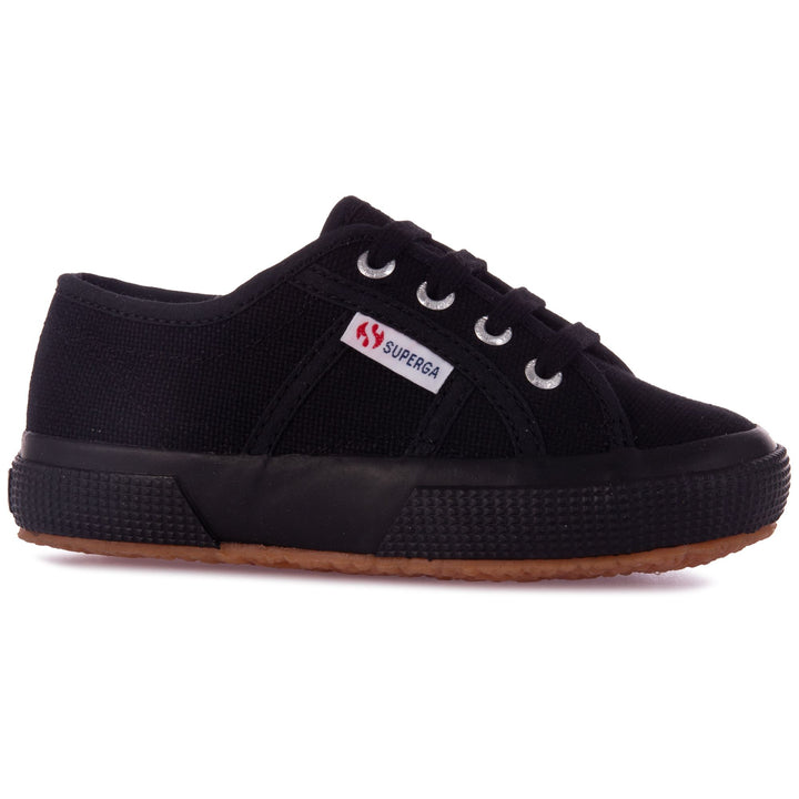 Children's Classic Full Black Sneakers with Cotton Upper 7
