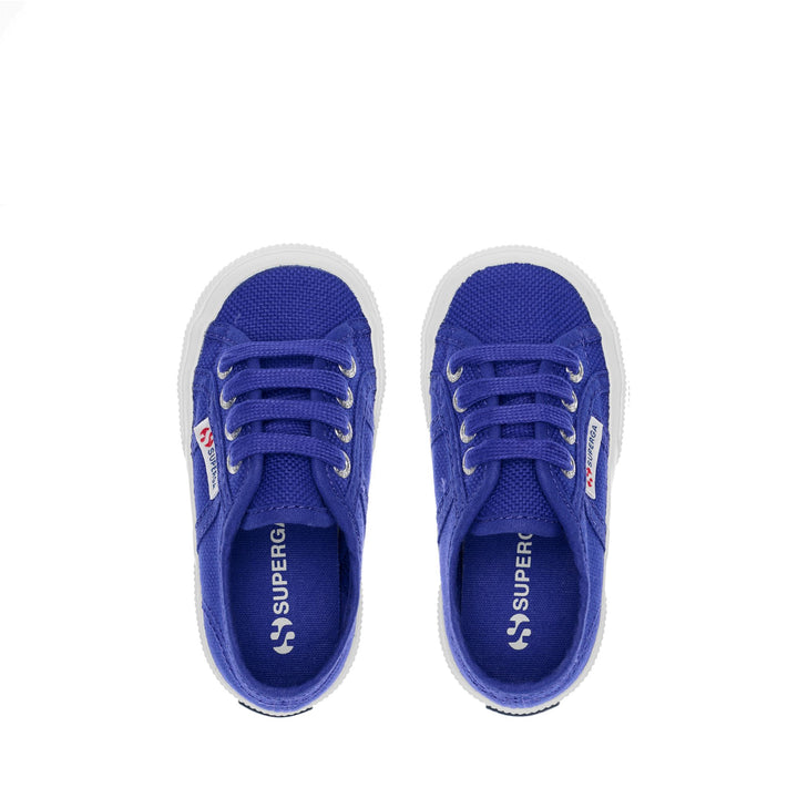 Le Superga Kid unisex 2750-JCOT CLASSIC Sneaker BLUE SPECTRUM-FAVORIO Dressed Back (jpg Rgb)		