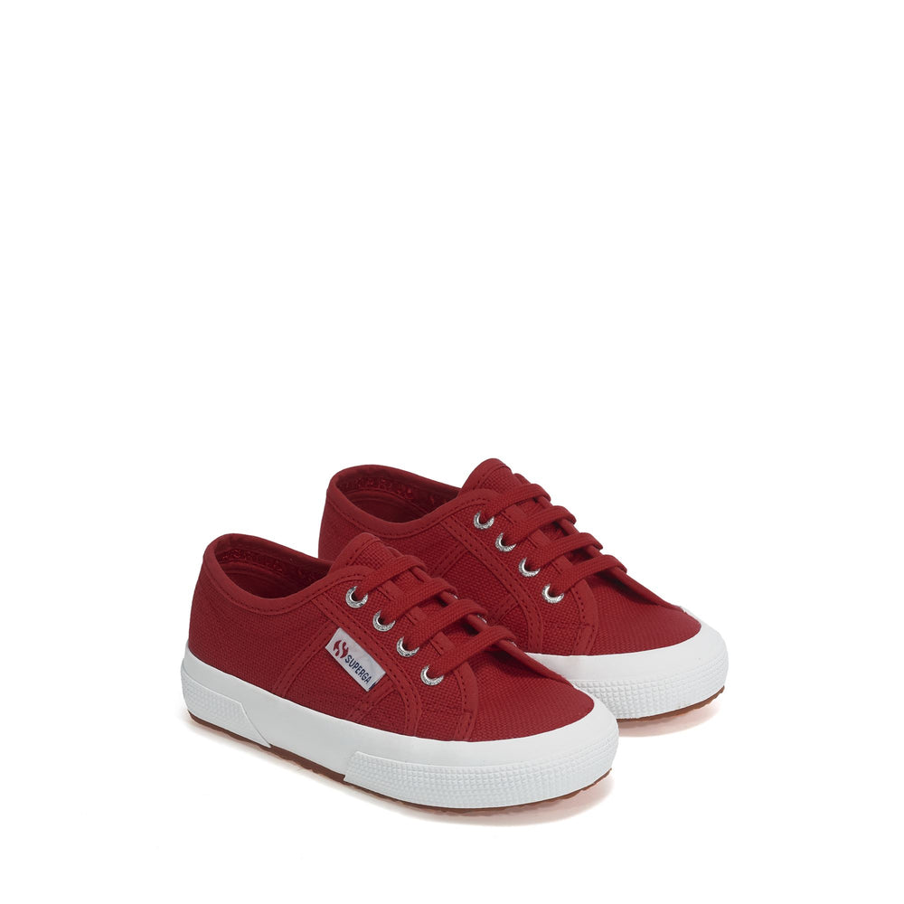 Sneakers per Bambini Colore Rosso con Tomaia in Cotone 02
