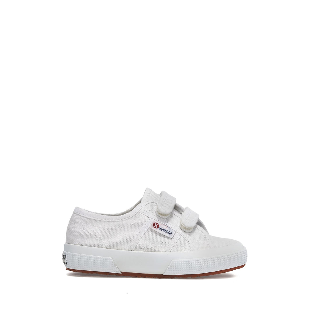 Sneakers per Bambini Colore Bianco con Tomaia in Cotone 01