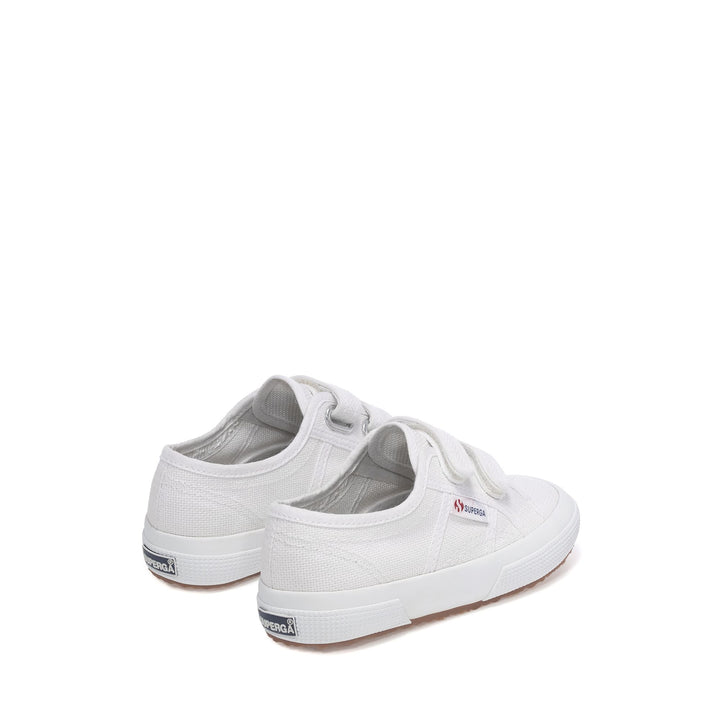 Klassische weiße Kinder-Sneaker mit Obermaterial aus Baumwolle 3