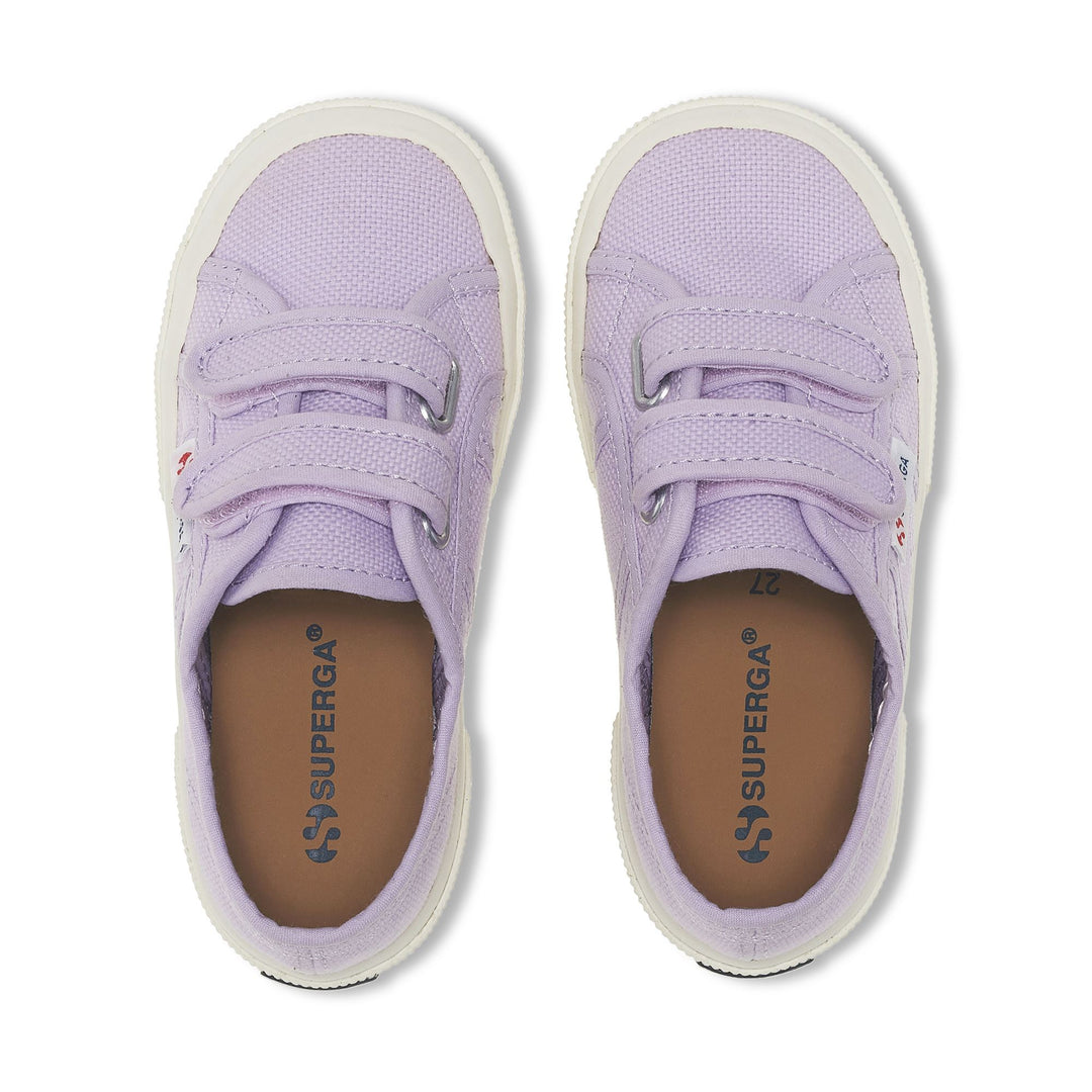 Sneakers classiche viola per bambini con tomaia in cotone main