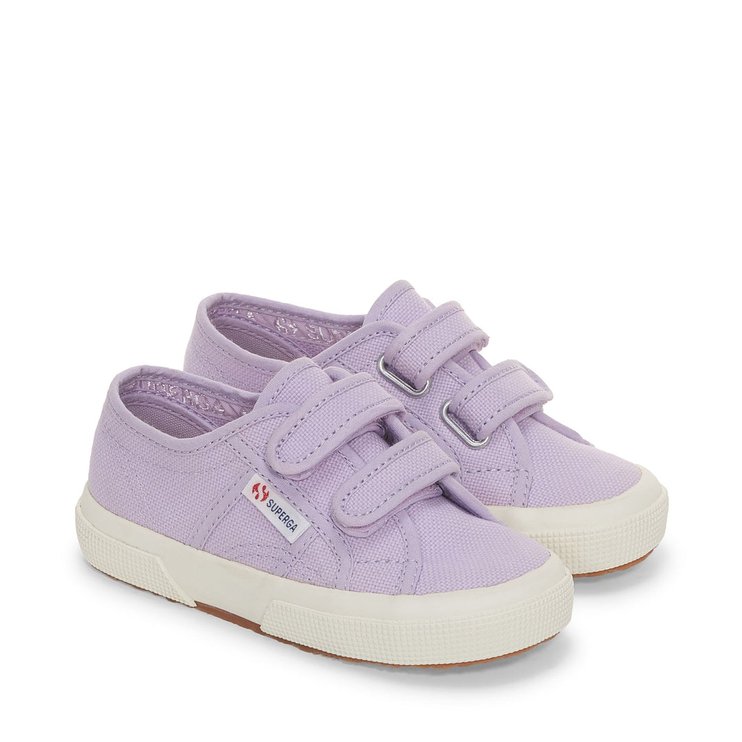 Sneakers classiche viola per bambini con tomaia in cotone main