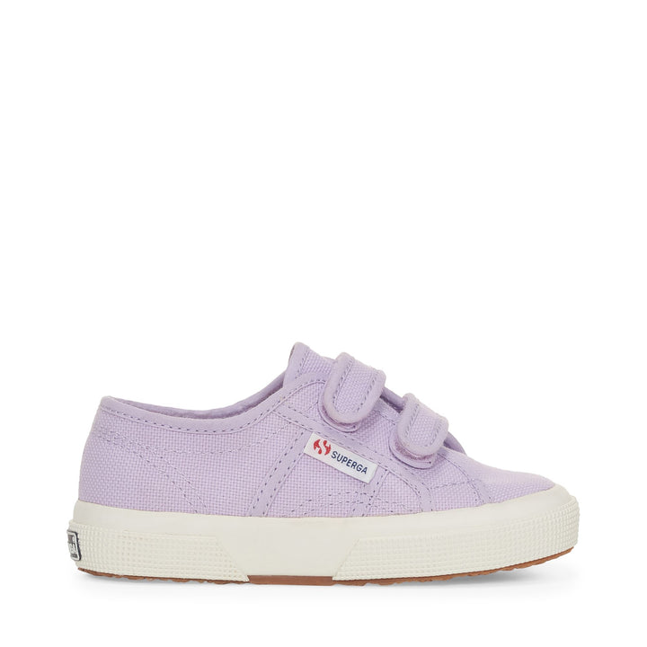 Sneakers classiche viola per bambini con tomaia in cotone 1