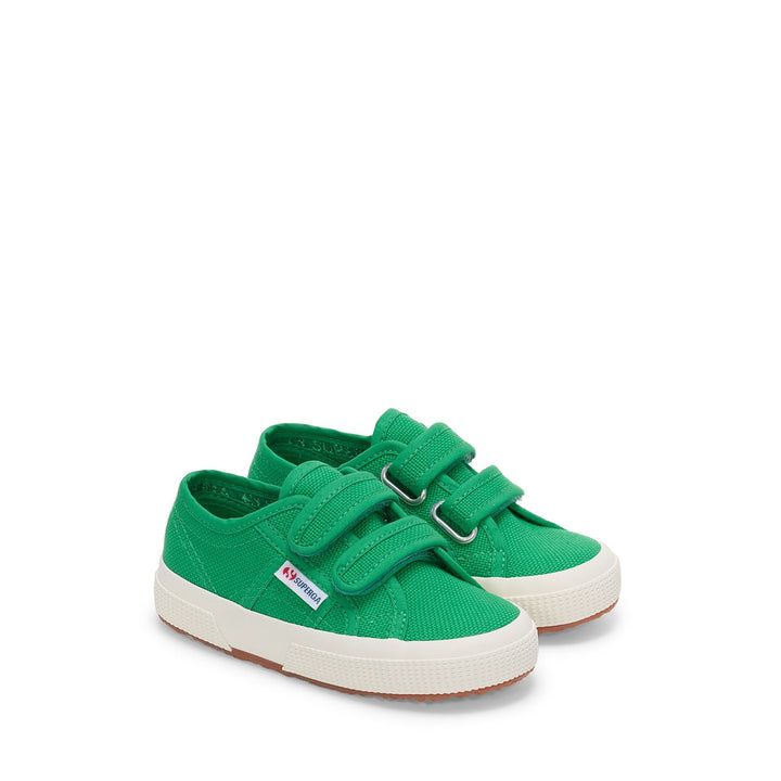 Zapatillas clásicas para niños en color verde isla con parte superior de algodón 2