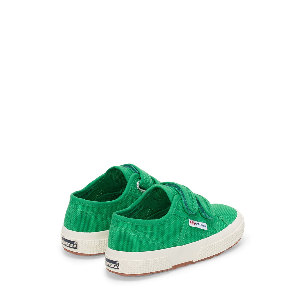 Zapatillas clásicas para niños en color verde isla con parte superior de algodón main