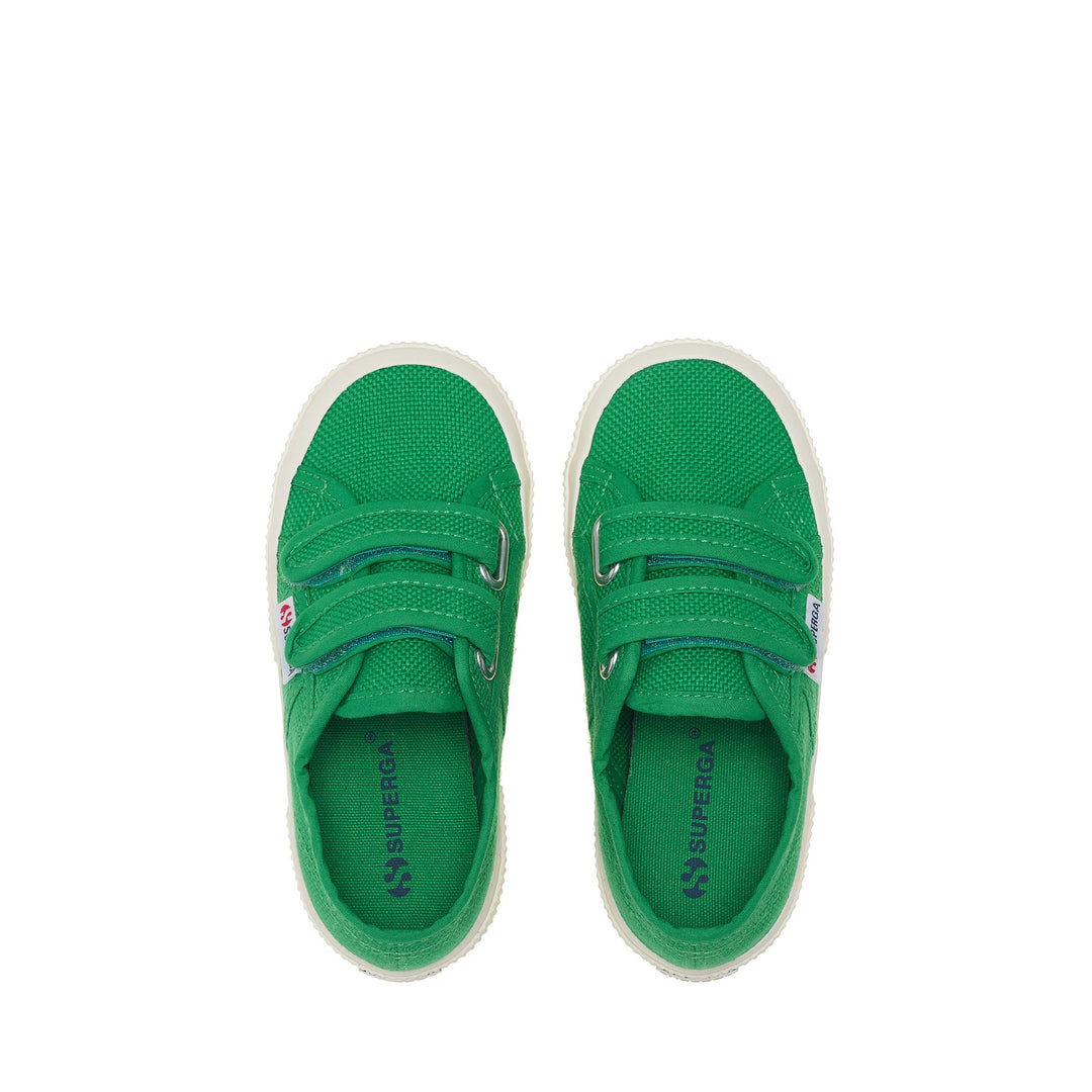 Zapatillas clásicas para niños en color verde isla con parte superior de algodón main