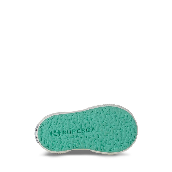 Le Superga Kid unisex 2750 BABY CLASSIC Sneaker GREEN WATER-FAVORIO Detail (jpg Rgb)			