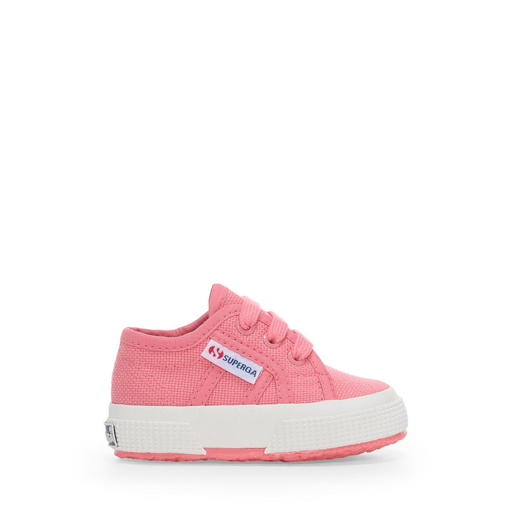 Rosa Kinder-Sneaker mit Obermaterial aus Baumwolle 1