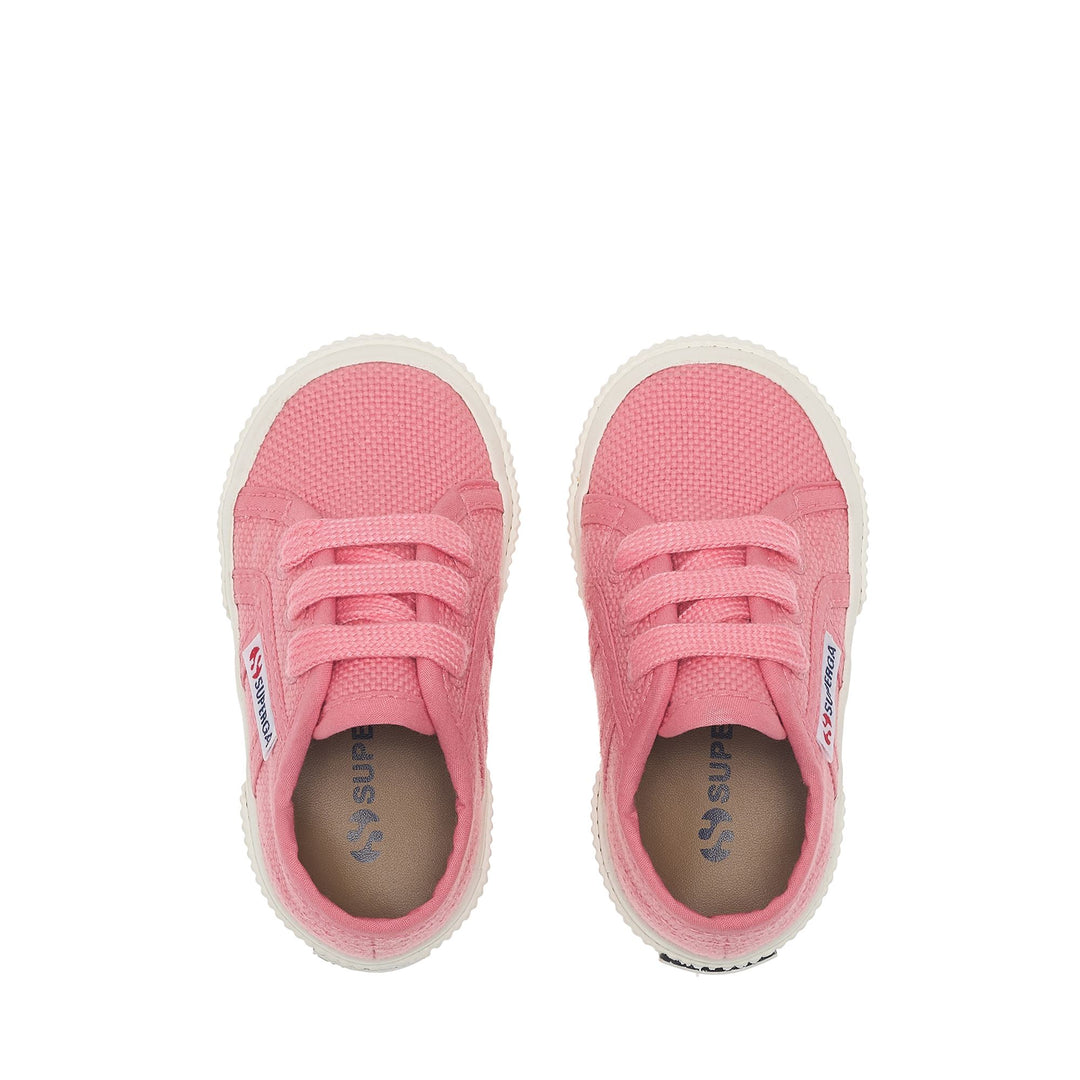Rosa Kinder-Sneaker mit Obermaterial aus Baumwolle main