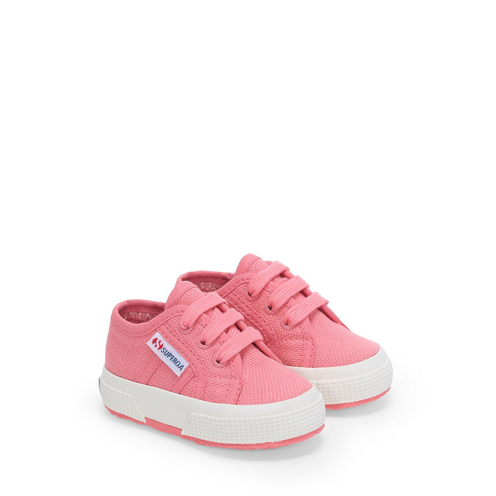 Rosa Kinder-Sneaker mit Obermaterial aus Baumwolle 2