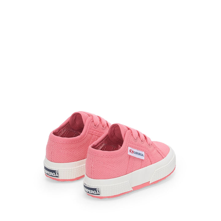 Rosa Kinder-Sneaker mit Obermaterial aus Baumwolle 3