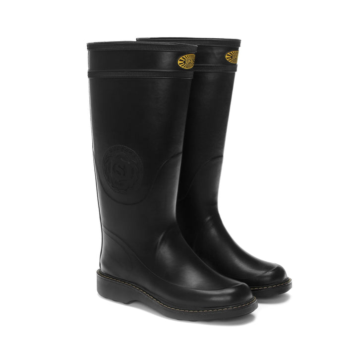 Stivali in Gomma Alti Unisex Colore Nero 2