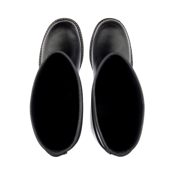 Stivali in Gomma Alti Unisex Colore Nero 4