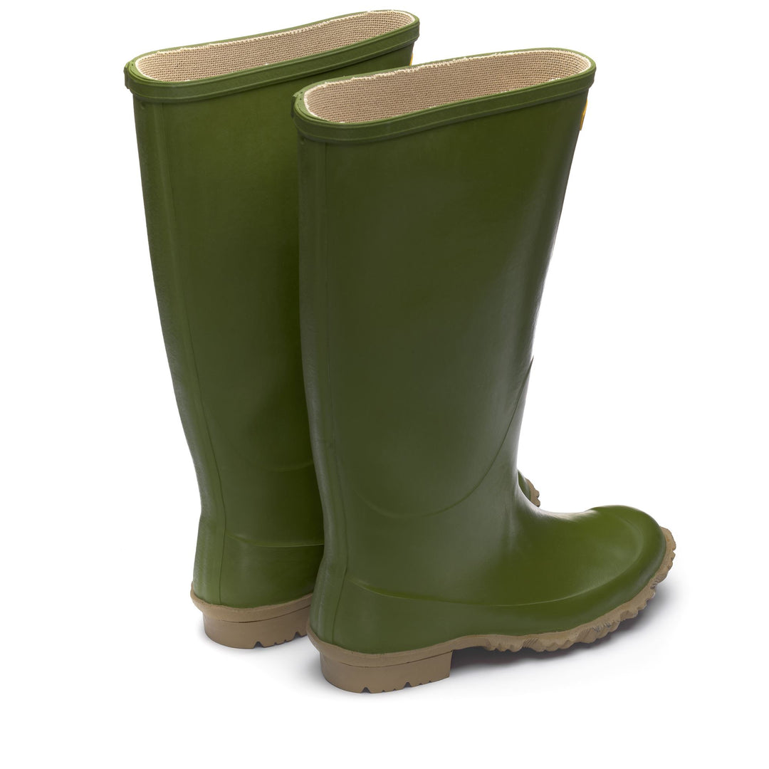 High Rubber Boots Unisex Green Color main
