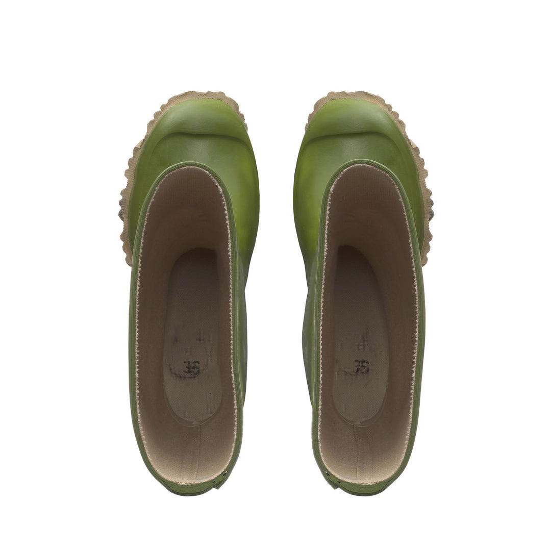 High Rubber Boots Unisex Green Color main