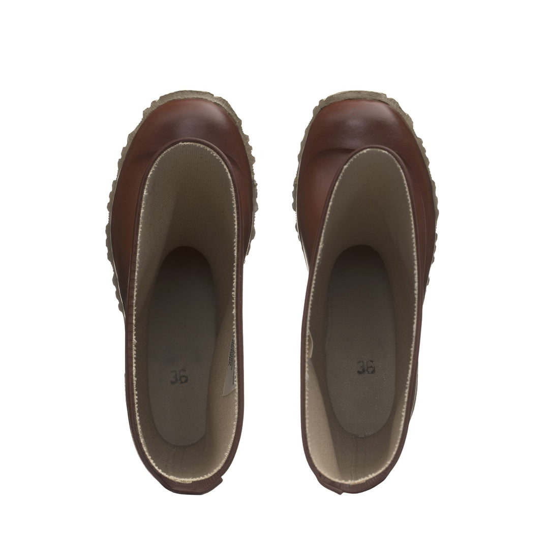 Stivali in Gomma Alti Unisex Colore Marrone main