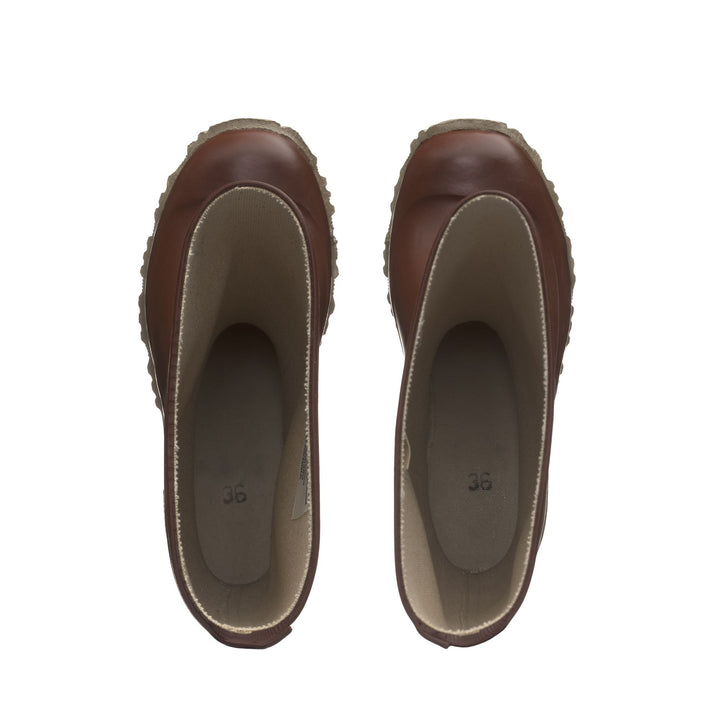 Stivali in Gomma Alti Unisex Colore Marrone 4