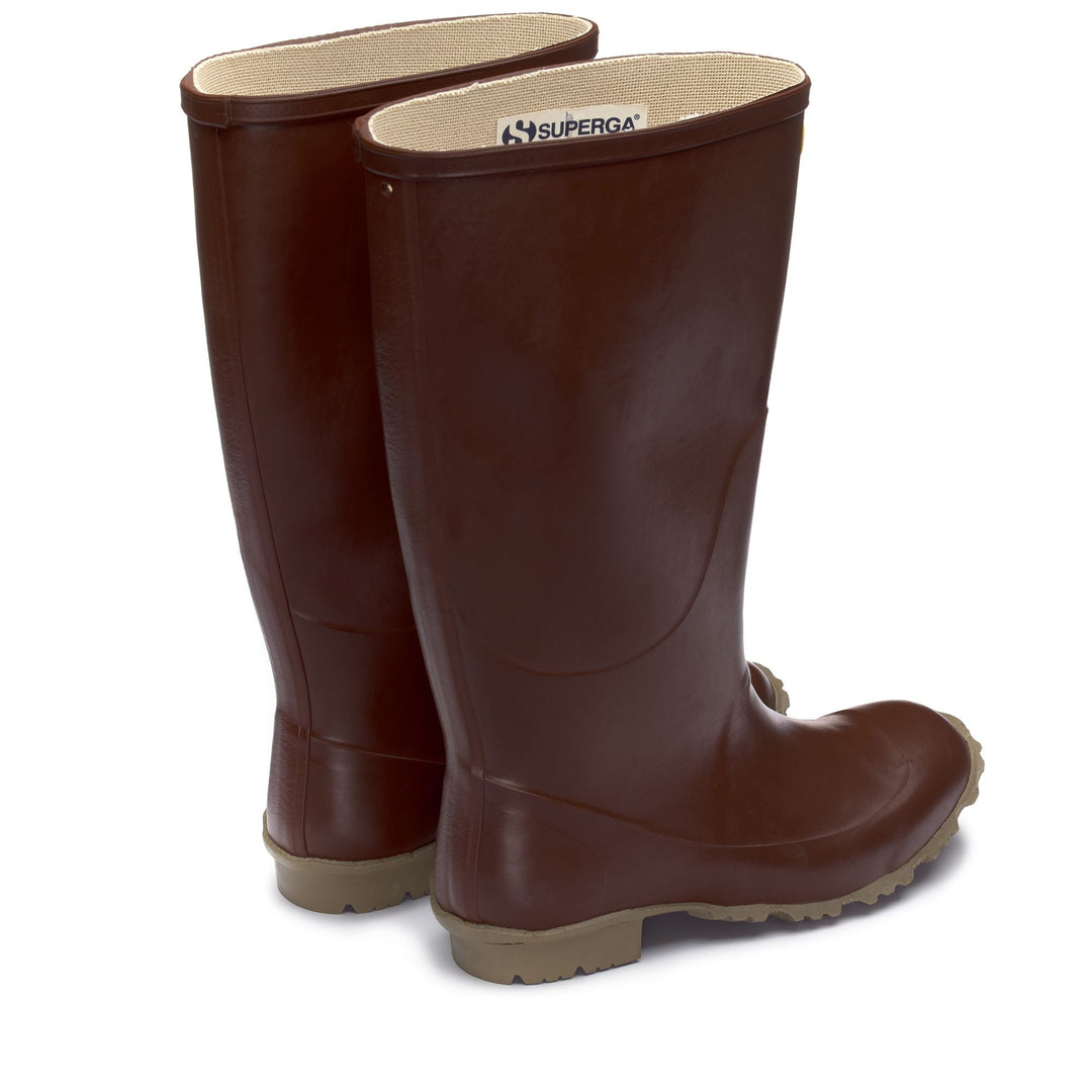 Stivali in Gomma Alti Unisex Colore Marrone main