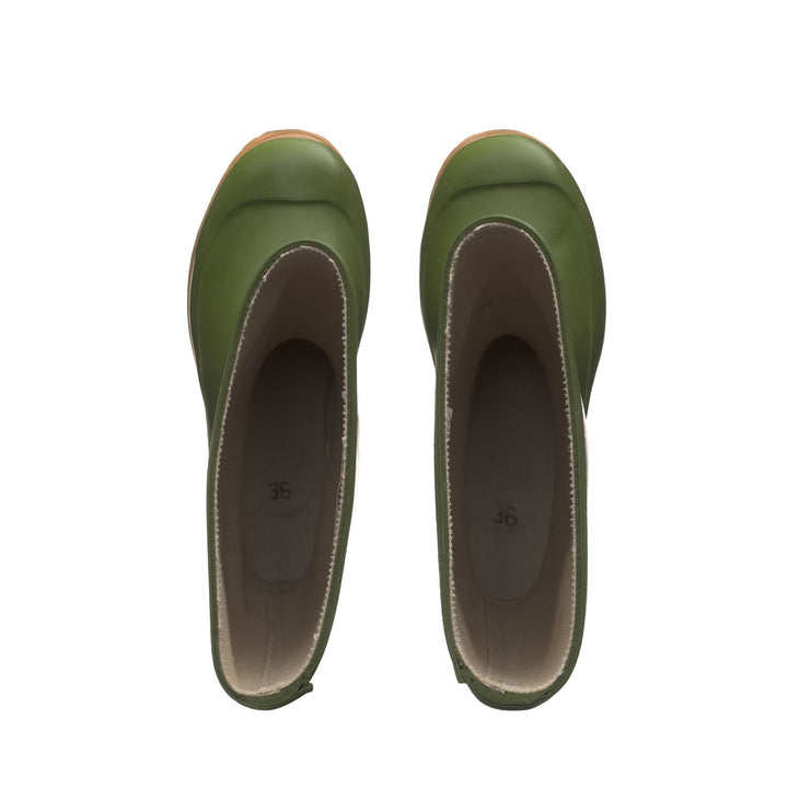High Rubber Boots Unisex Green Color 4